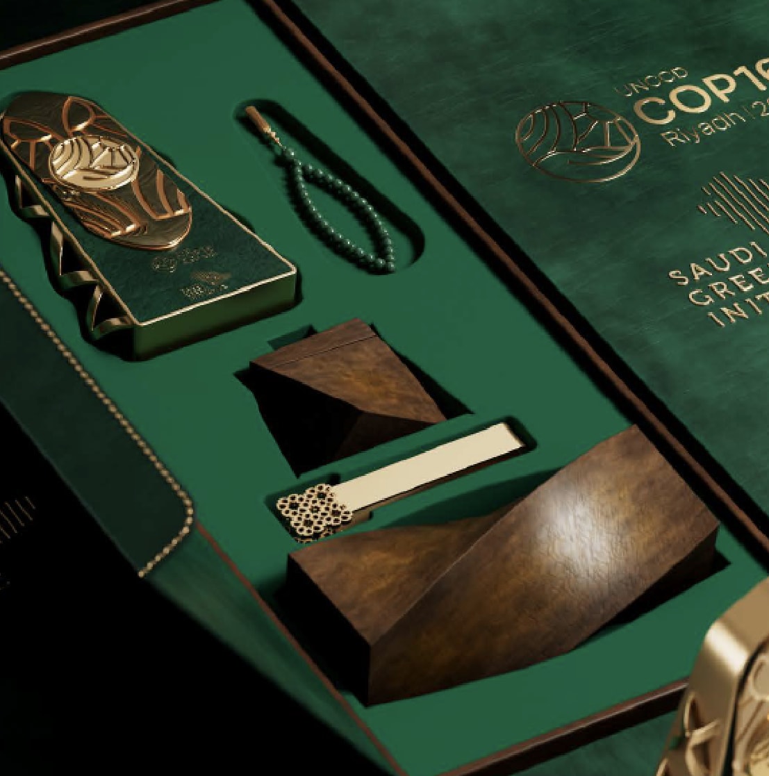 Branded presentation box with crafted gift items